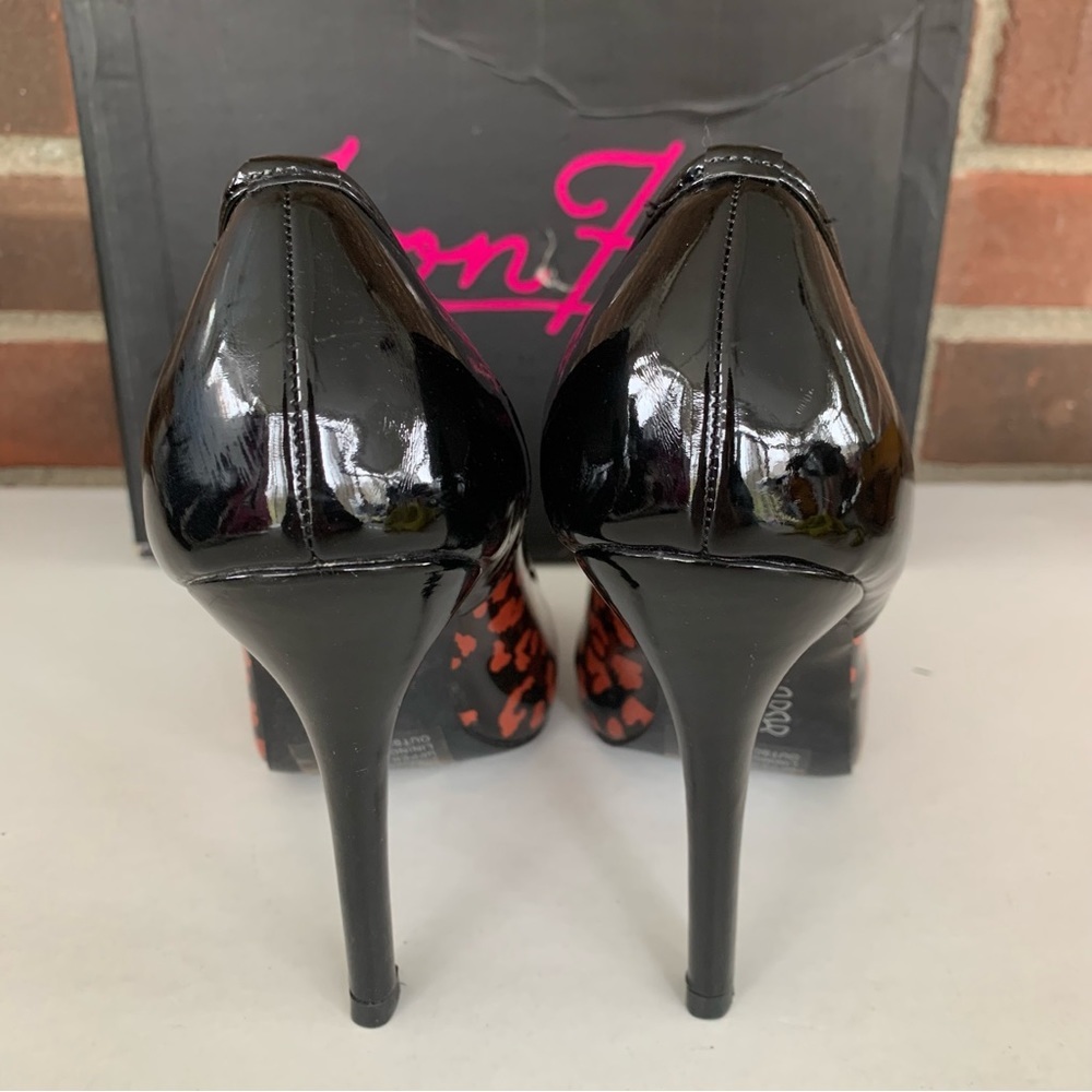 Iron Fist animal print peep toe high heel platform heels pump US 6.5 M NEW - Picture 5 of 8